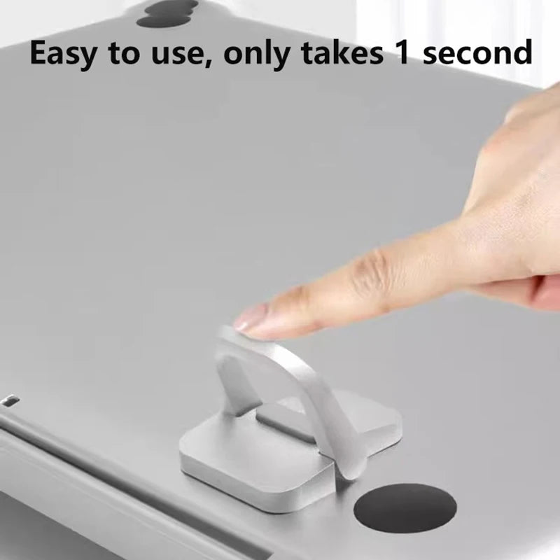 1 Pair Laptop Stand Computer Keyboard Holder Foldable Mini Size Computer Support Holder Space-saving Desk Organizer Laptop Riser