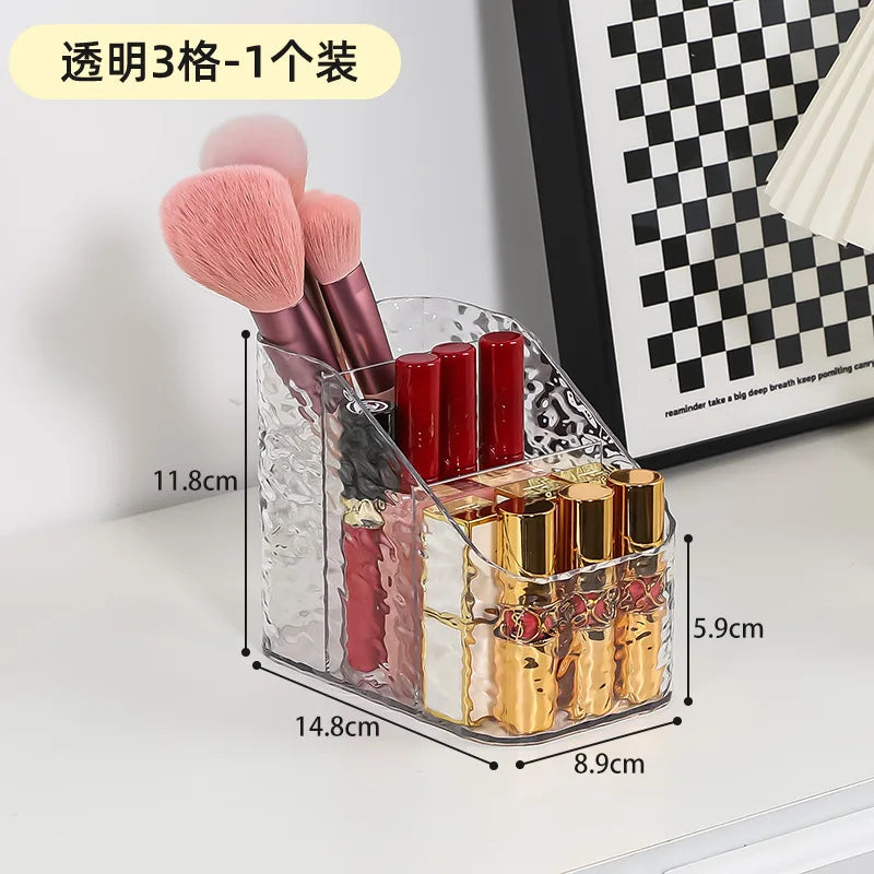 3/4/5 Grids Makeup Storage Box Bedroom Bathroom Lipstick Wash Cosmetic Dresser Organizer Multifunctional Skin Care Organizer