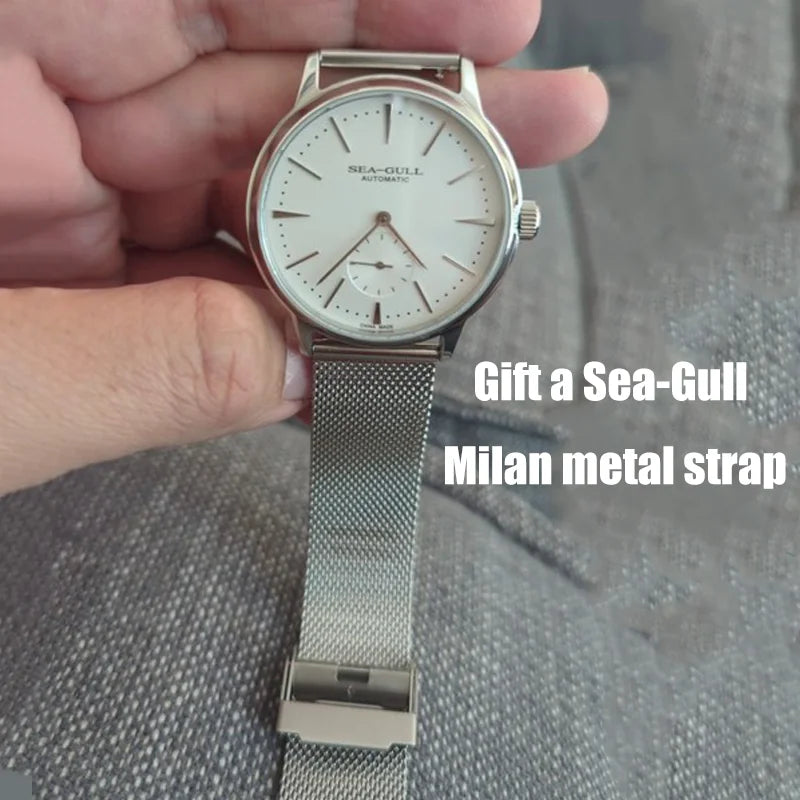 Seagull Mechanical Business Watch, Leather Strap