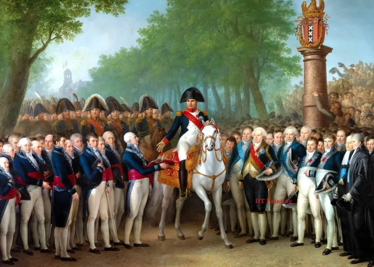 Vintage Classic Napoleon Bonaparte Coronation Wall Art, Canvas Print Poster, Suitable for, Home, Living Room, Office Decoration