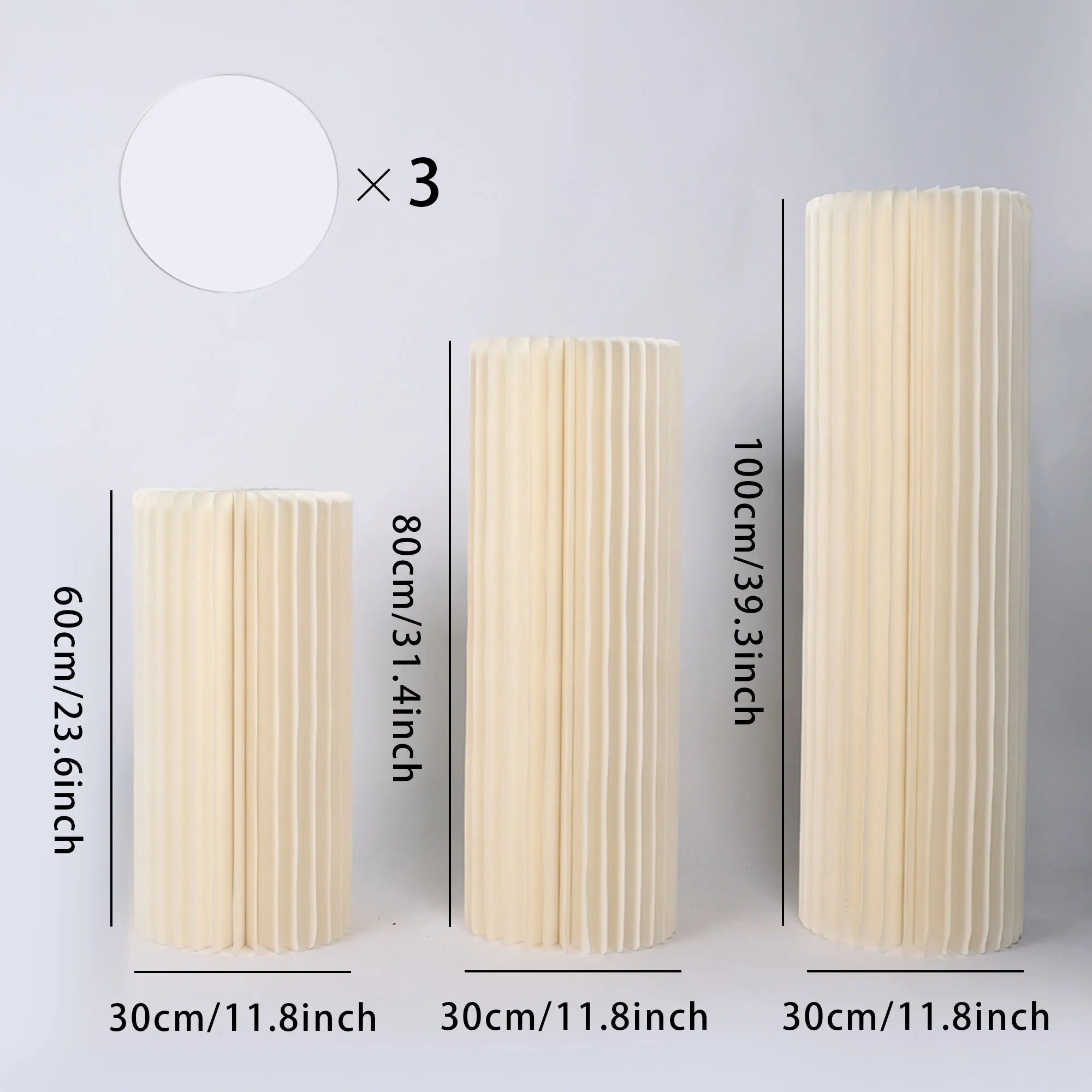 Centerpieces Cardboard Vases Foldable Cardboard Display Columns Stand for Wedding Birthday Party Backdrop Cupcake Decorations