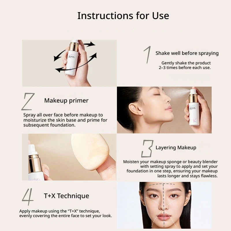 KATELYN 12 Hours Long-lasting Makeup Setting Spray Quick-drying Film