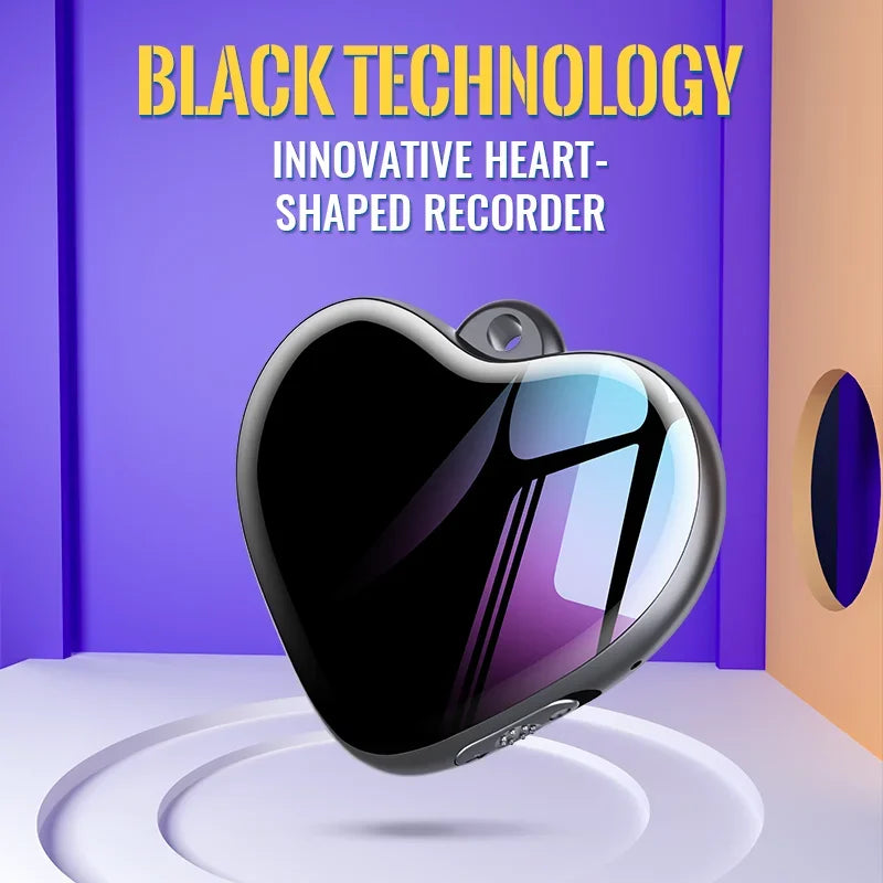 Heart Shape Voice Activated Recorder Timing Micro Recording