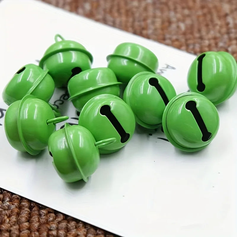 10-50pcs 17mm colorful Jingle Bells Iron Pendants Hanging Christmas Tree Ornaments Christmas Decorations Party DIY