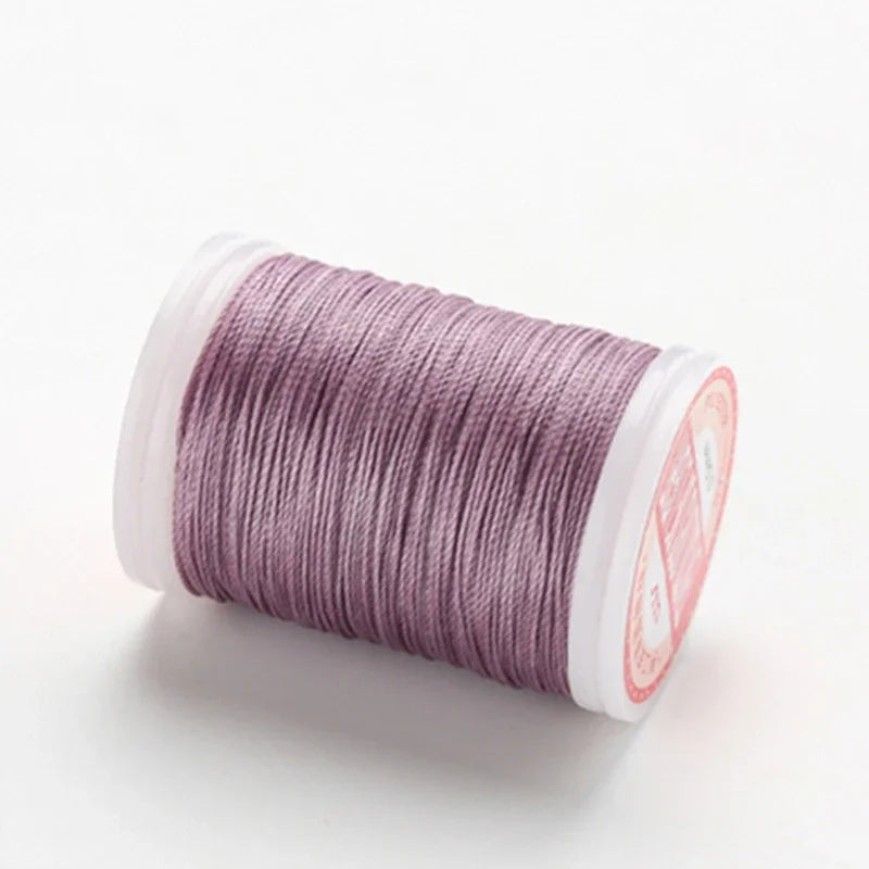 hilo elástico costura Waxed Thread Accessories Leather Craft Sewing Thread Round Waxed Thread Polyester Cord Wax Coated Strings