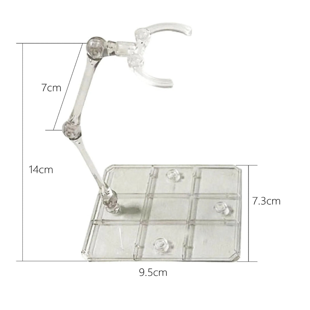 Clear Acrylic Action Figure Stand Assembly Display Holder Base