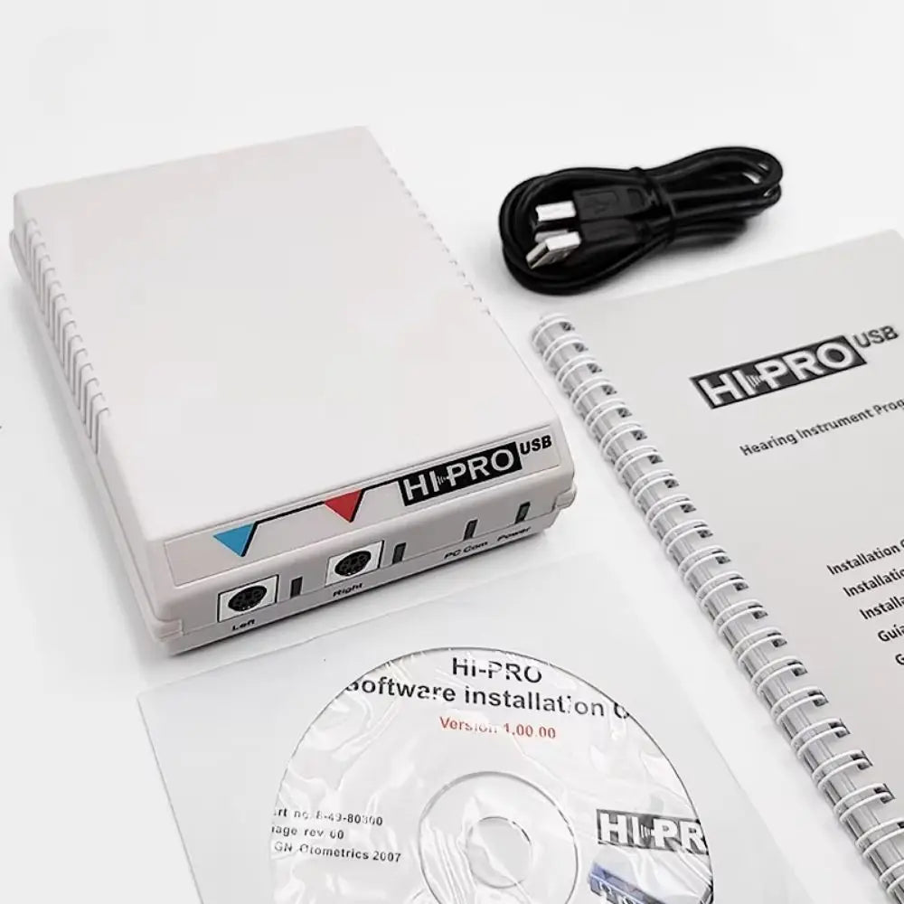 Hipro White Digital Hearing Aid Programming Device USB Hi-Pro