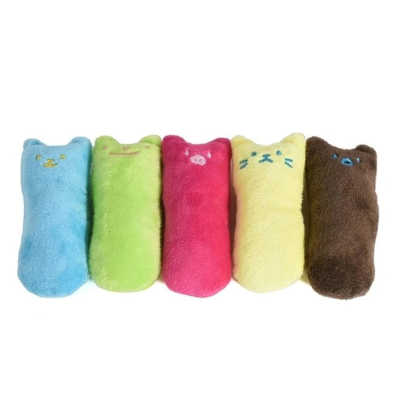 Catnip Cat Pillow Toy - Funny Pet Chew Claw Molar Toy for Kittens - Soft Cute Interactive Plaything