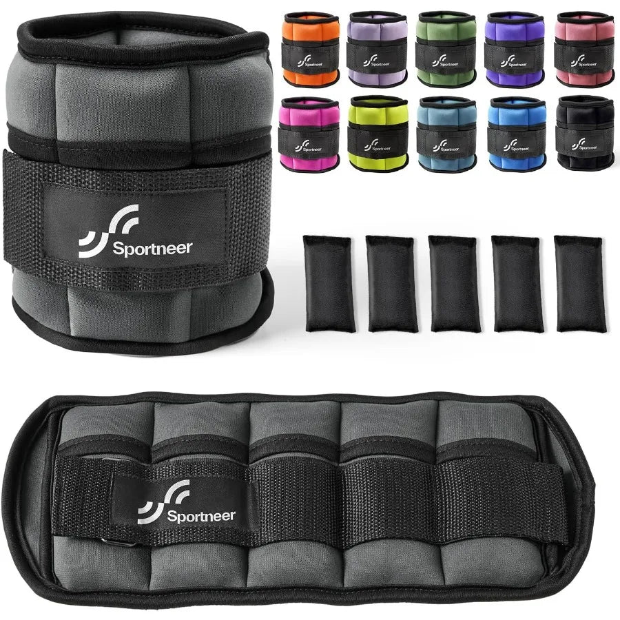 Adjustable Ankle Weights 1 Pair 2 4 6 8