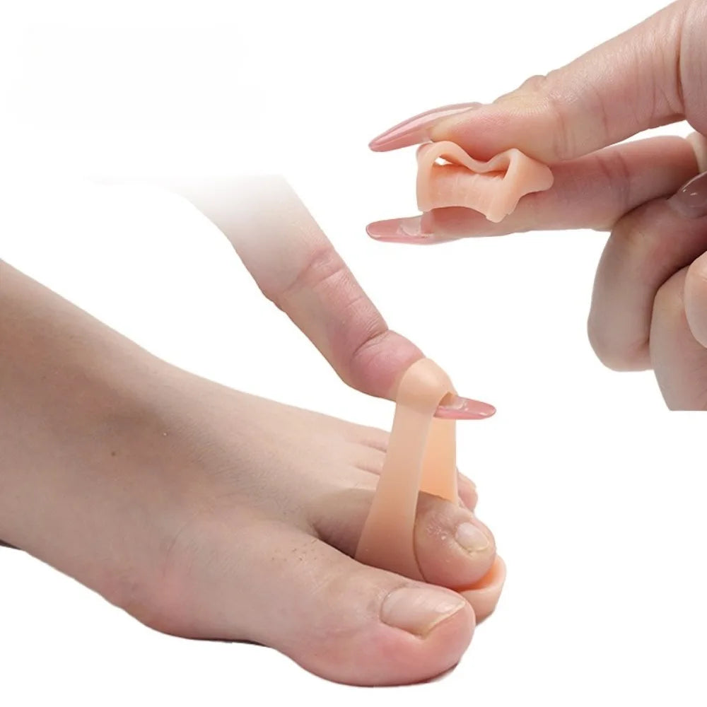 2/4PCS Hammer Toe Corrector Hammertoe Straightener for Curled Crooked Bent Claw and Overlapping Toes Bunion Pads Foot Care Tools