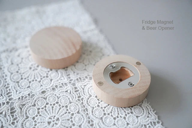Personalized Wedding Favor Bottle Opener Fridge Magnet Wooden Magnetic Bottle Opener Party Favor Wedding Gift Souvenir for Guest