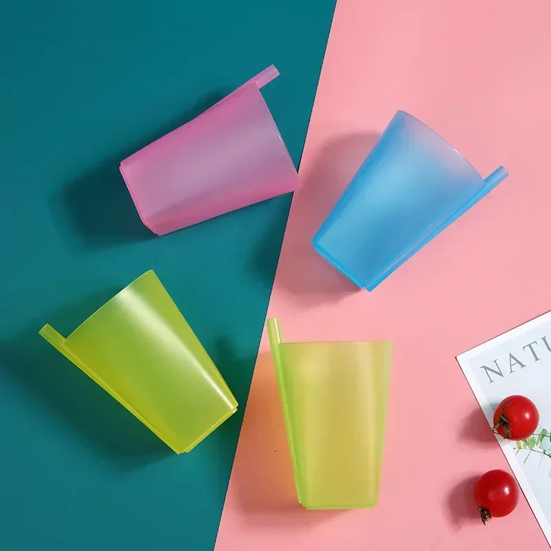 360ml Great Straw Cup Multipurpose Large Capacity Integrated Measuring Straw Drink Jug Juego Tazas De Cafe Y Plato