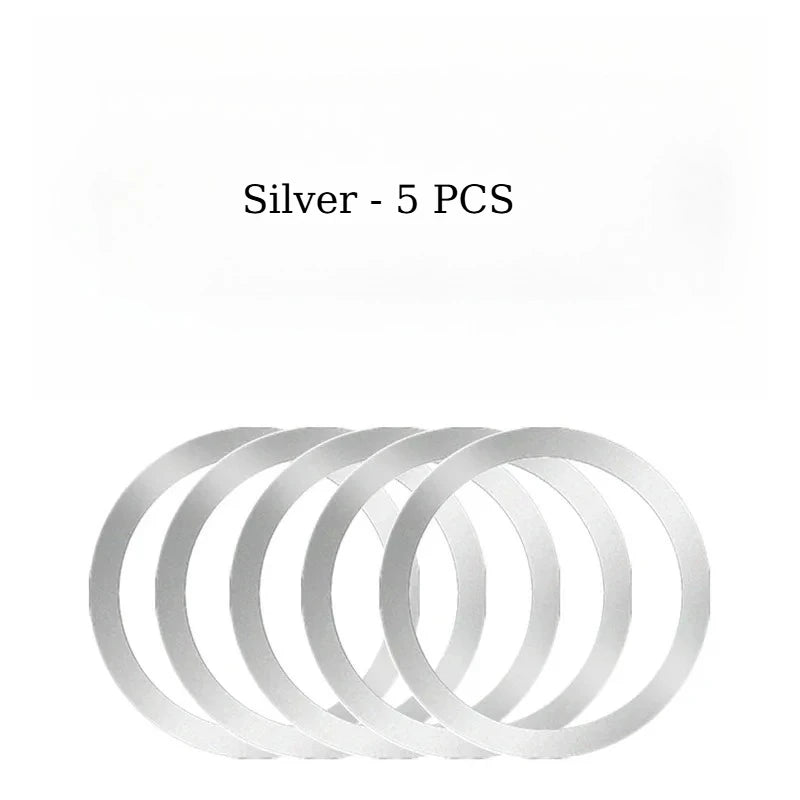 1-10PCSUniversal Strong Magnetic Ring Plate for MagSafe Wireless Charger 3M Adhesive Iron Sheet Sticker Car Phone Holder Mount