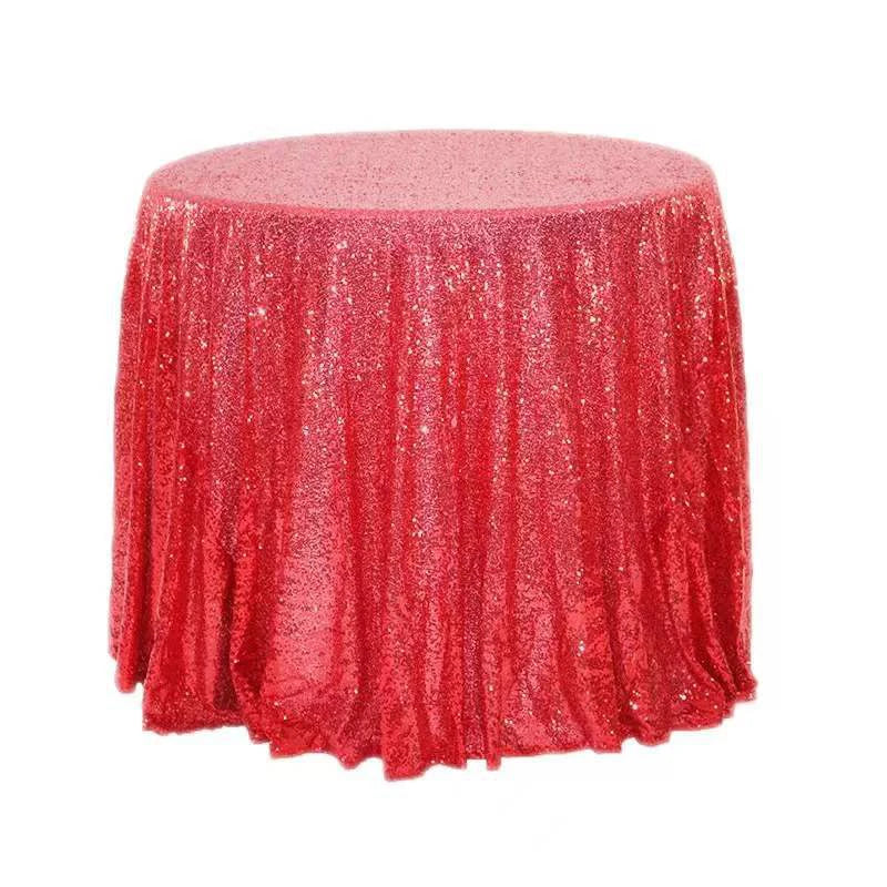 180cm Round Sequin Tablecloth  for Wedding Banquet Wedding Birthday Christmas Party Table Decoration Sequin dining table decorat