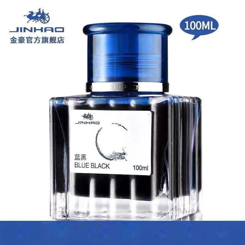 JINHAO 100ml Fountain Pen Ink Non-carbon Cartridge Refill Glass Bottled Fountain Pen Ink Stationery Office School Supplies