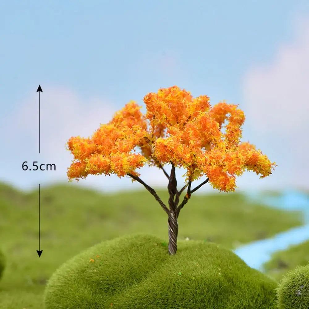 Durable Plastic Sakura Miniatures Rural Style Model Simulation Trees Landscape Vivid Micro Landscape