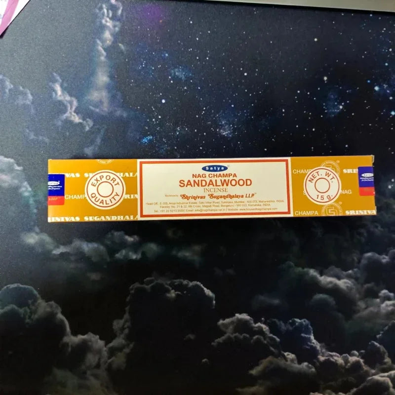 Satya Incense Sticks Handmade India White Sage Dragons Blood Natural Household Indoor Clean Air Incense Sticks NAG Champa