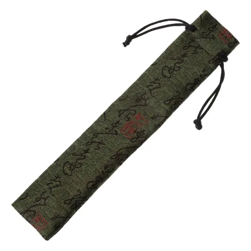 Chinese Style Decorative Folding Hand Fan Bag Dustproof Holder Prote