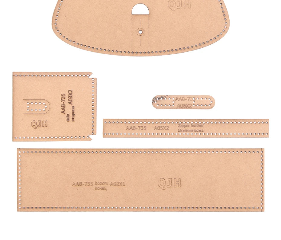 DIY Handmade Leather Goods Kraft Paper Template For Lady Purse,Single Shoulder,Underarm Bag, Cross-Arm PBag, Sewing Pattern