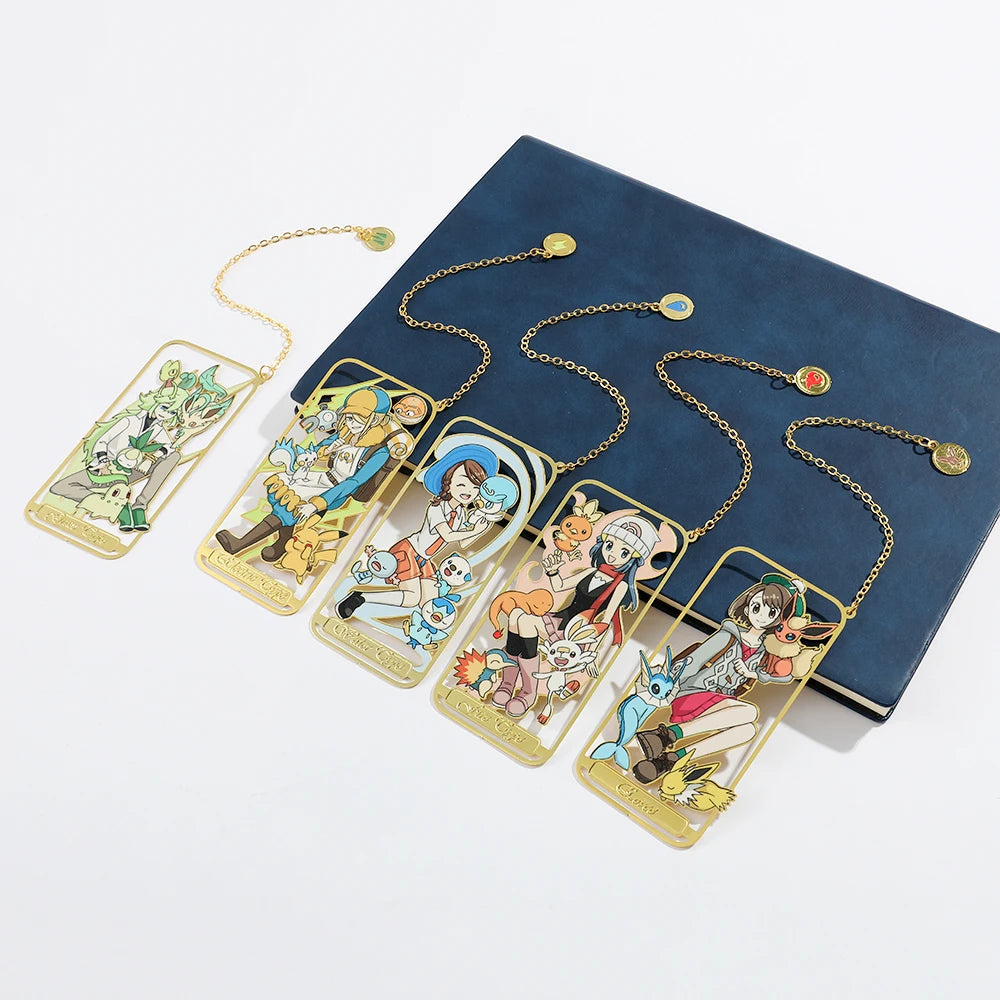 Cute Anime Pet Genie Book Mark Girl Fan Collection Metal Bookmarks Gift for Book Lover, Girl Book Accessories Reading Marker