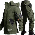 Men'S Motorcycle Jacket With Autumn And Winter Velvet Training