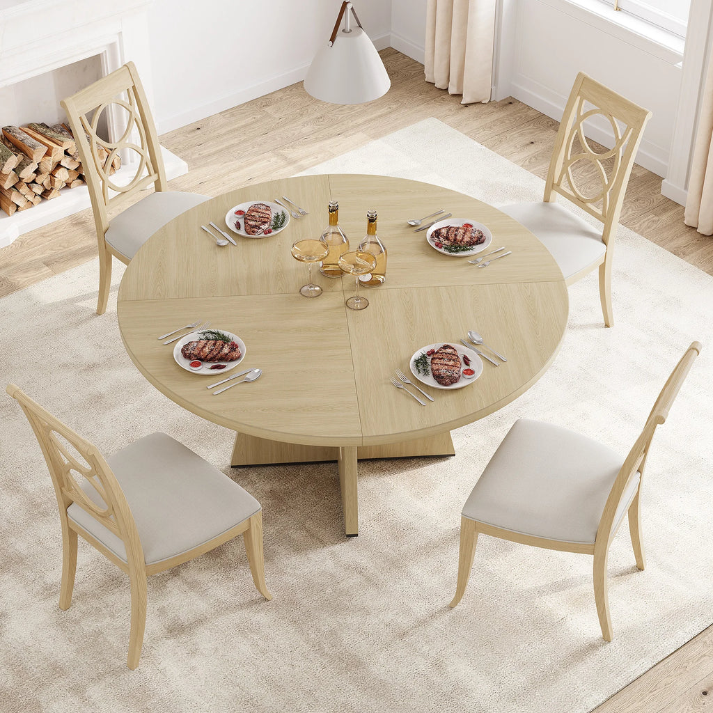 47 Inch Round Dining Table For 4-6