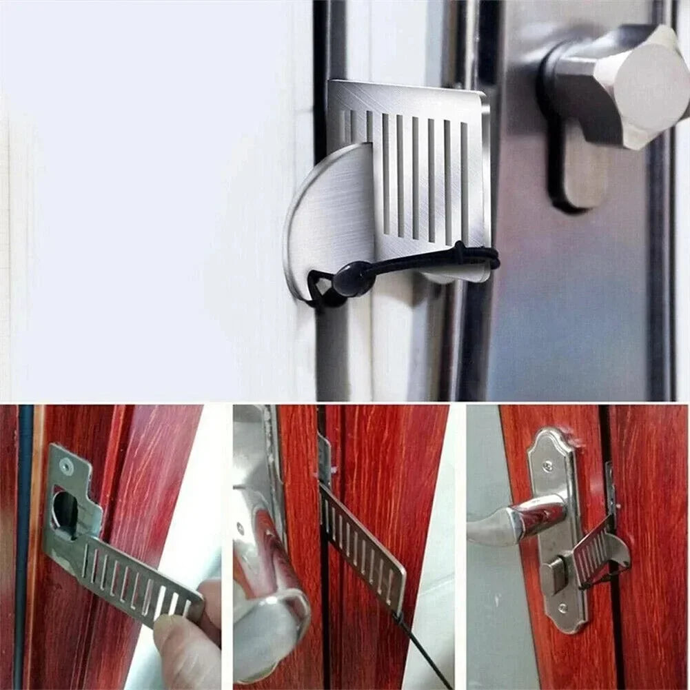 Safety Anti-theft Door Blocker Portable 8cm Stainless Steel Safe