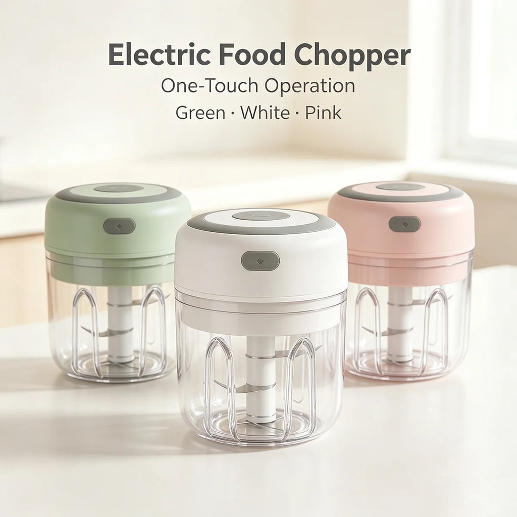 1PC Electric Mini Garlic Chopper 250ml