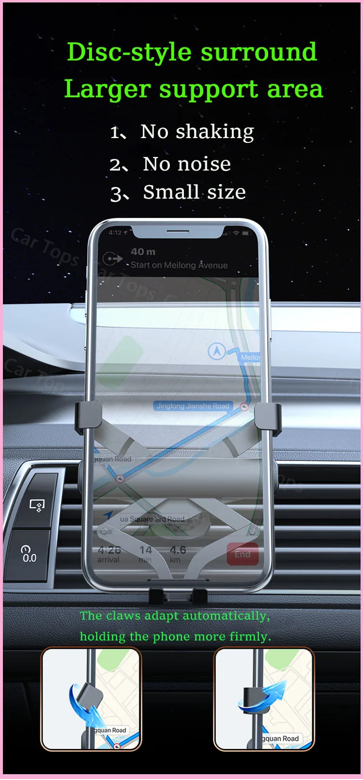 Car Mobile Phone Holder For Volkswagen ID.4 ID.5 2024 2025 12.9" Screen Mount MagSafe Bracket Wireless Charger Stand Accessories