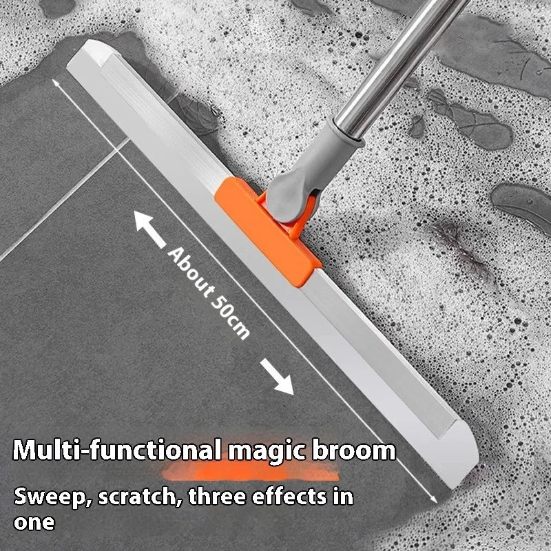 Multifunctional Magic Broom Water Scraper Silicone Wipers for Floor Scrubbing Water Sweep Floor Sweeping Kitchen Wipers