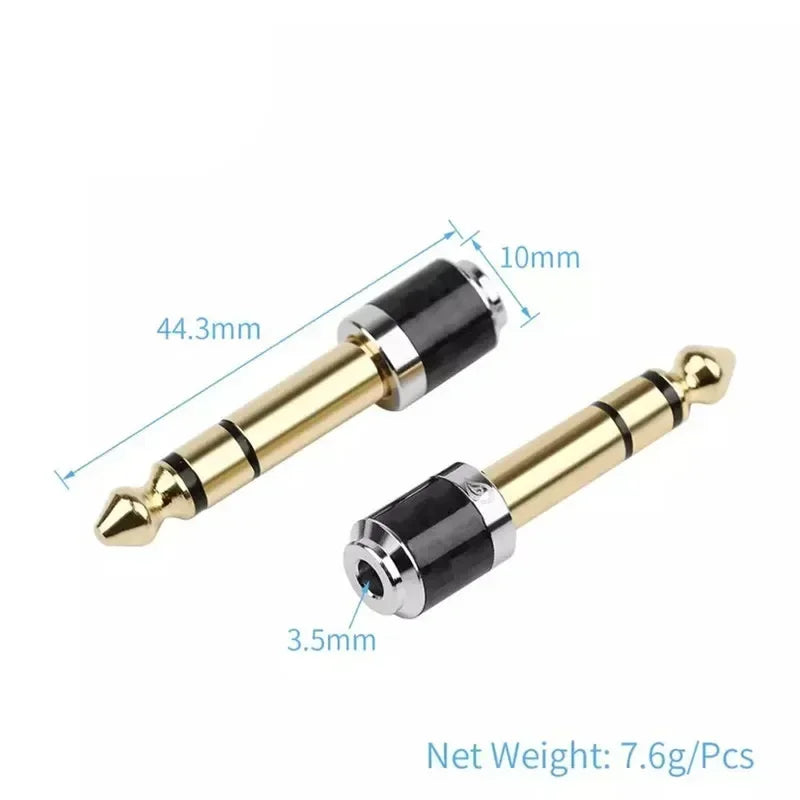 3.5 to 6.35 Audio Adapter Speaker Converters 1/4" 1/8" Male Female Connector 6.5mm to 3.5mm Jack Headphone Consumer Electronics