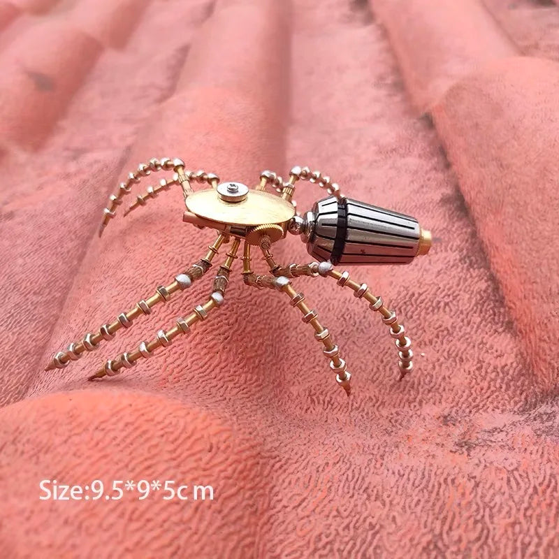 Steampunk mechanical insect big pocket insect model handmade metal creative crafts ornament personalized gift