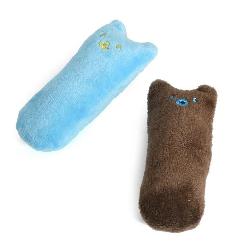 Catnip Cat Pillow Toy - Funny Pet Chew Claw Molar Toy for Kittens - Soft Cute Interactive Plaything
