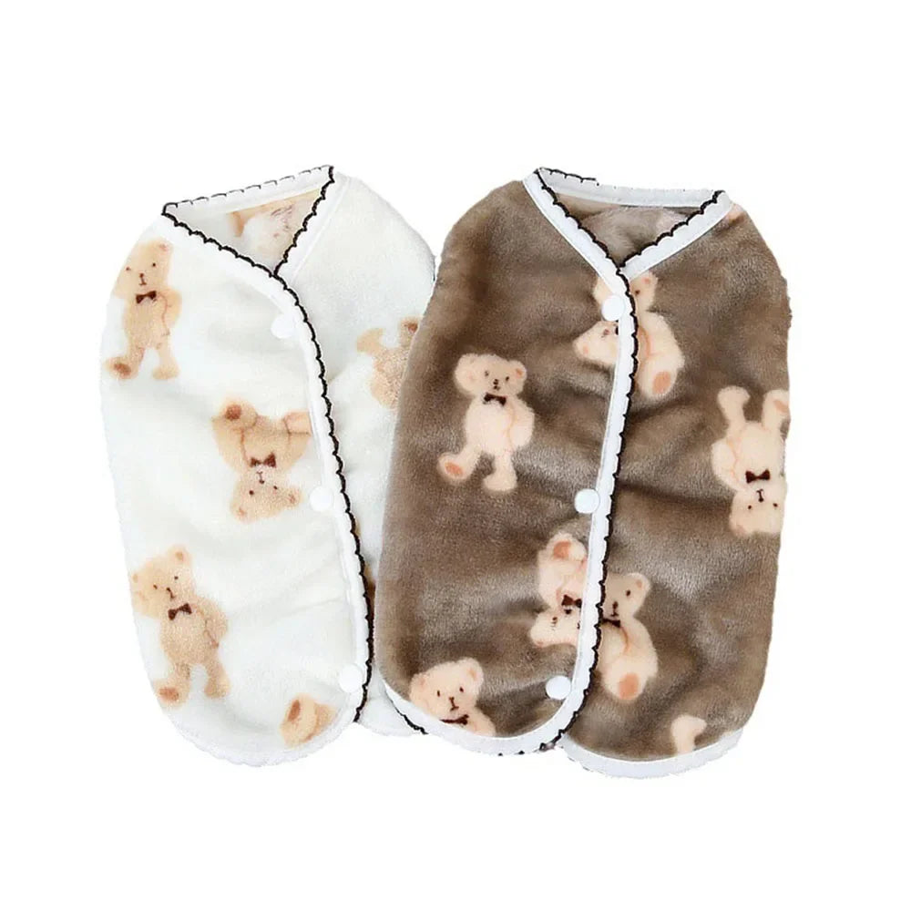 Luxury Pet Cat Costume Clothes for Cats Winter Kitten Sphynx Sweatshirt Puppy Fleece Vest Warm Jacket Coat Small Dogs Clothing