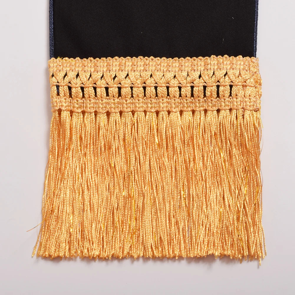 Clergy Black Stole Priest Cross Embroidered Costumes