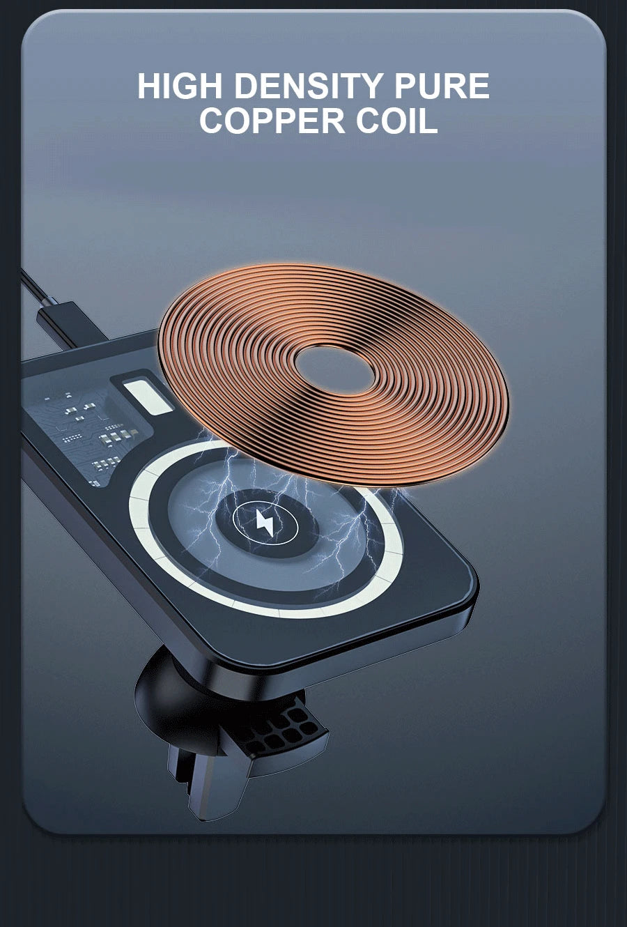 Magnetic Wireless Charger Car Air Vent Mount Phone Holder Stand Fast Charging Station For iPhone 13 14 15 16 17 Pro Max macsafe