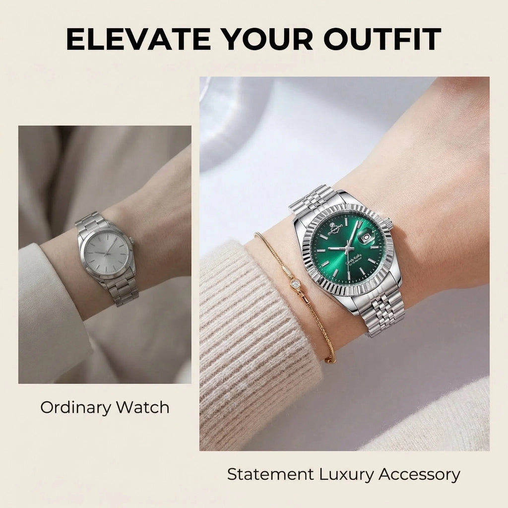 CANDY KATHY Original Fashion Man Clock Stainless Steel Waterproof