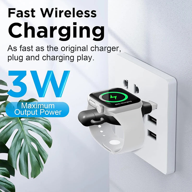 Fast Magnetic Wireless Charger For Apple Watch 8 7 6 5 4 3 SE Ultra 2 IWatch Dock Adapter Chargers Portable USB Charging Station