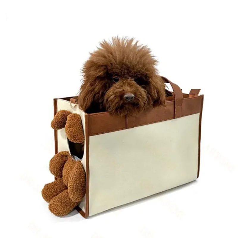 Autumn and winter portable pet cat and dog outcropping travel handbag pet backpack adjustable handbag pet supplies
