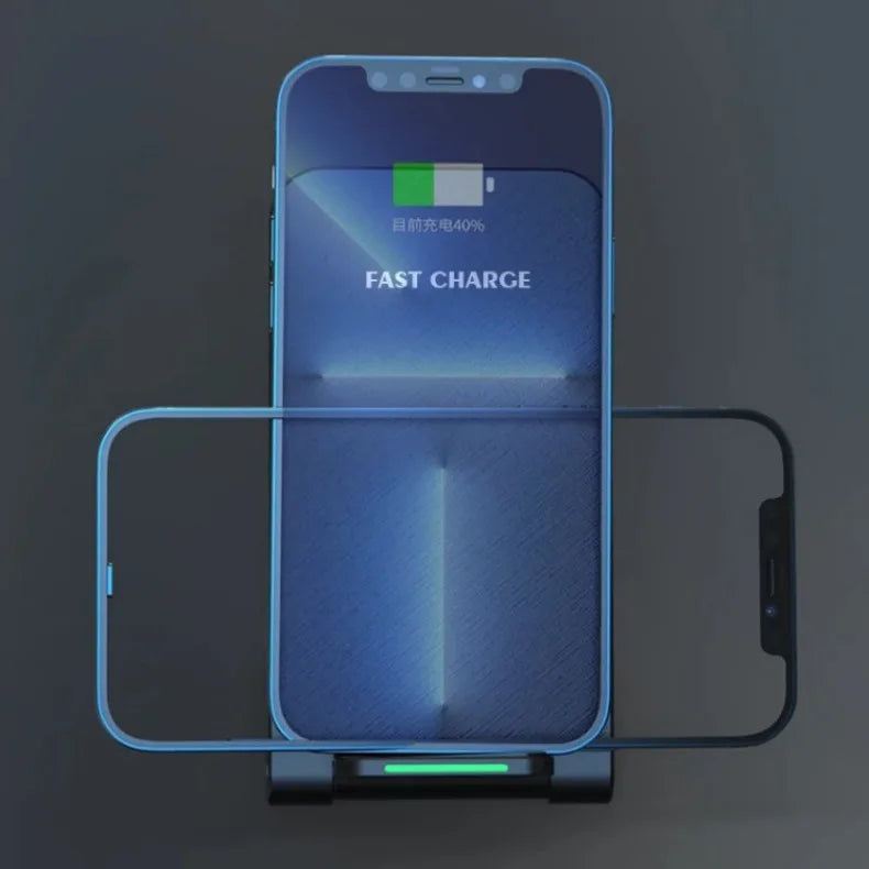 30W Foldable Wireless Charger Stand Pad For iPhone 14 13 12 11 Pro Max X Samsung S21 S20 Fast Charging Dock Station Phone Holder