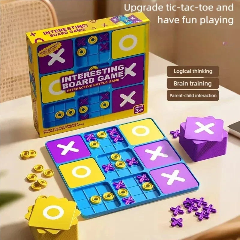 New Tic-Tac-Toe Board Game | Kids Logic Thinking Training | Early Learning Tabletop Toy