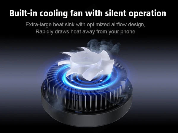 3-in-1 Magnetic Wireless Charger Stand with TEC Semiconductor Cooling, 15W for iPhone 17 16 15 14 13 12, iWatch & for AirPods