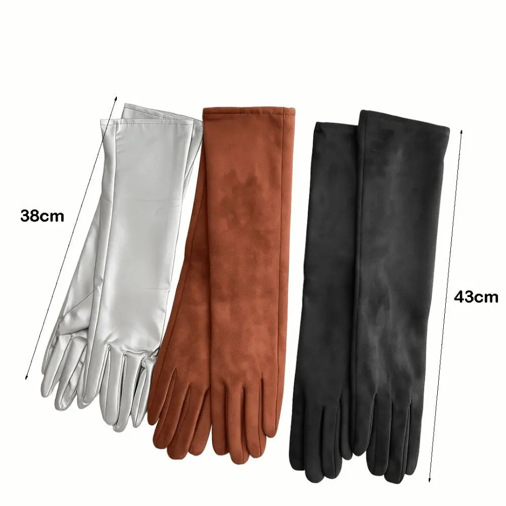 Cozy Windproof Long Gloves Touch Screen Capability Warm Insulated Gloves Thermal Insulation 5- Gloves Winter Season