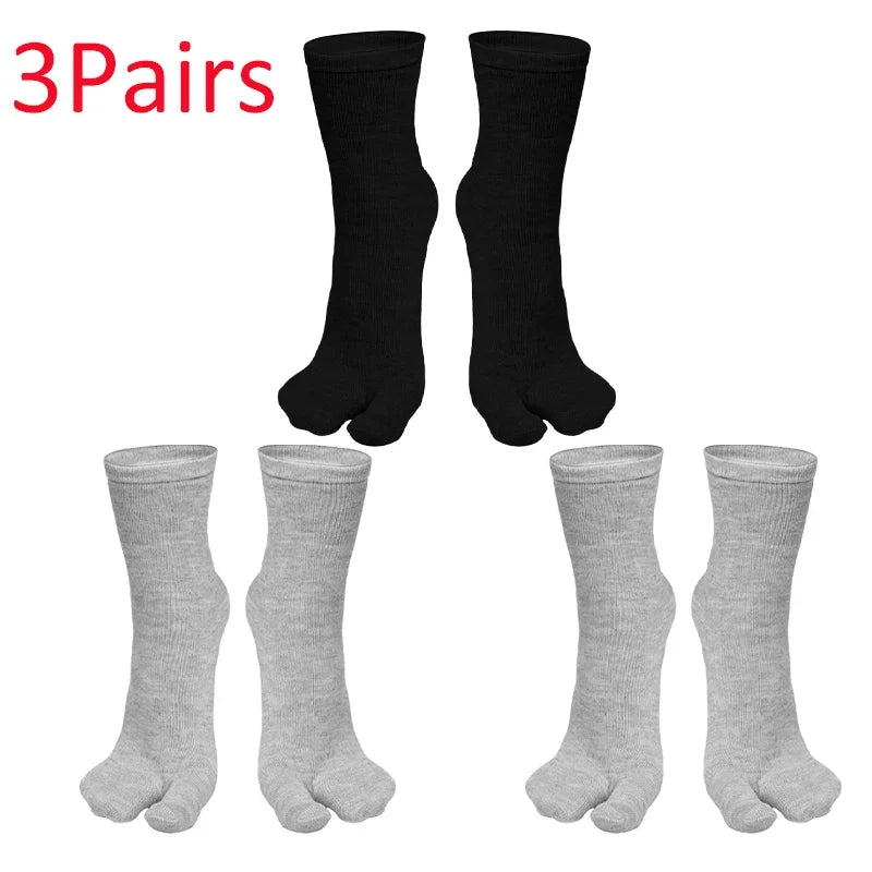 Wiggle Socks Fashion Japanese Style Tabi Toe for Men Women Summer