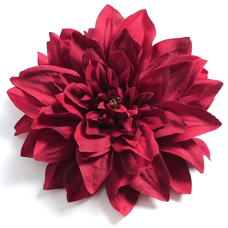 3/7pcs Bulk 15cm Artificial Dahlia Flowers Chrysanthemum Handmade DIY Home Decor Flowers Head Bride Flowers Bouquet Accessories