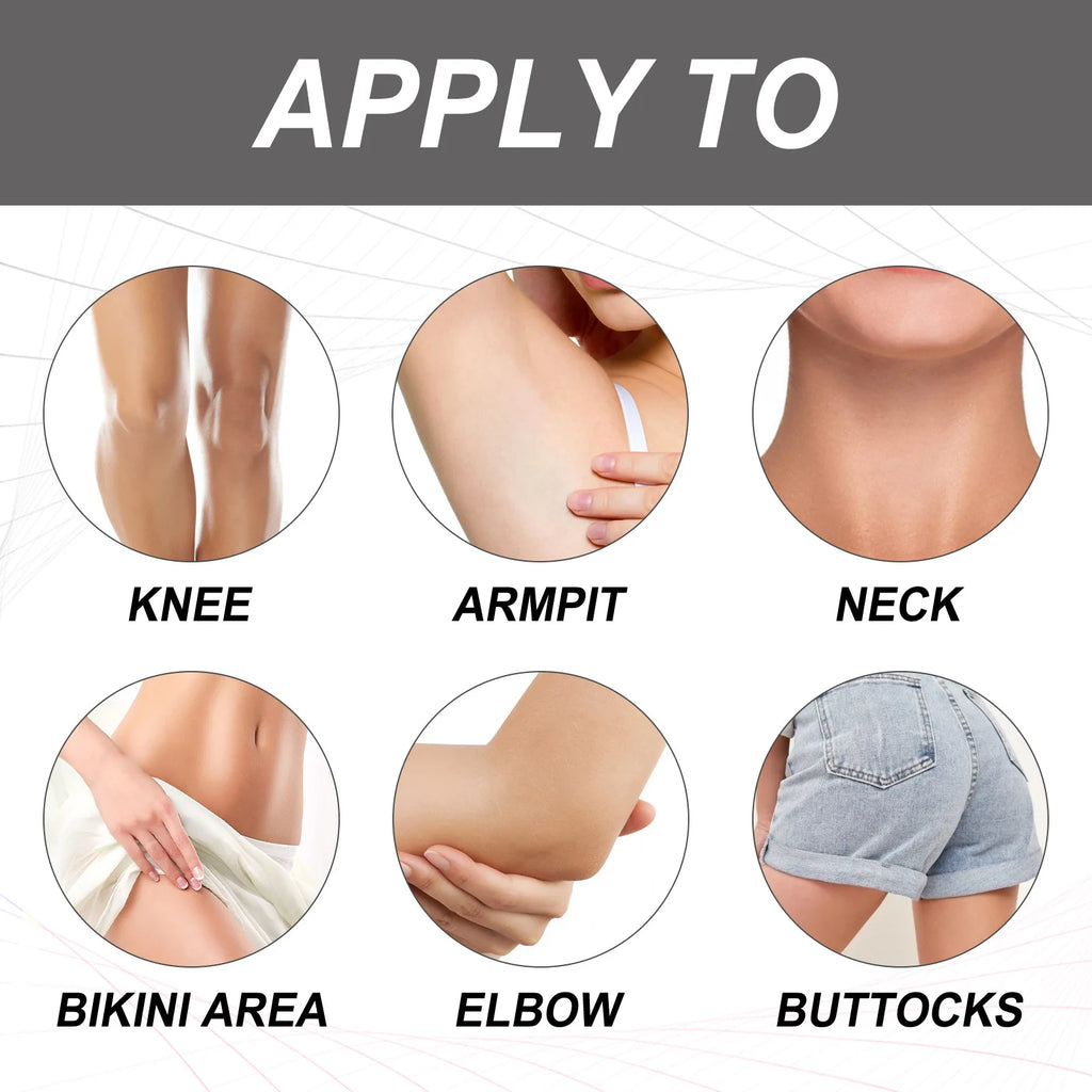 Body Bleaching Set Private Parts Lightening Snow Bleach Intimate Areas Whitening Pigmentation Melanin Brighten Skin Care Product