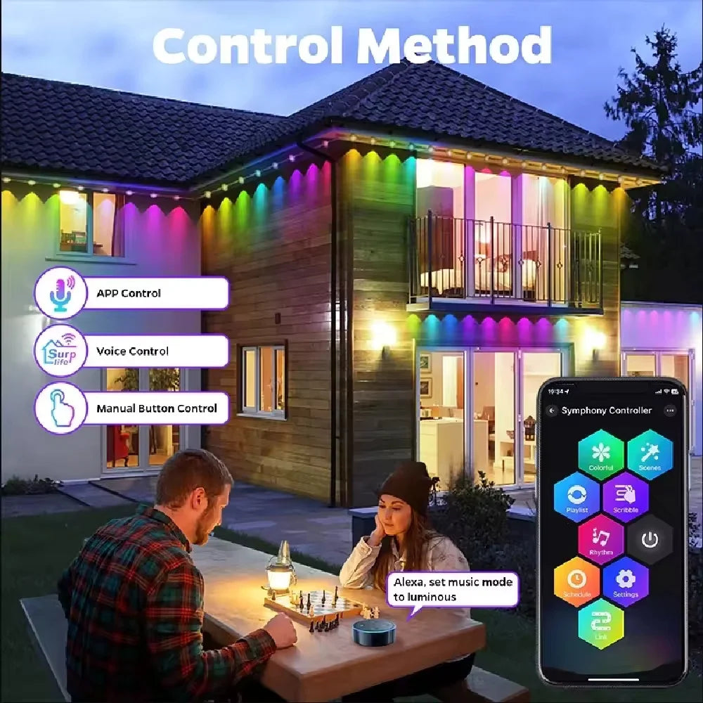 Smart IP67 Waterproof Outdoor Eaves Lights