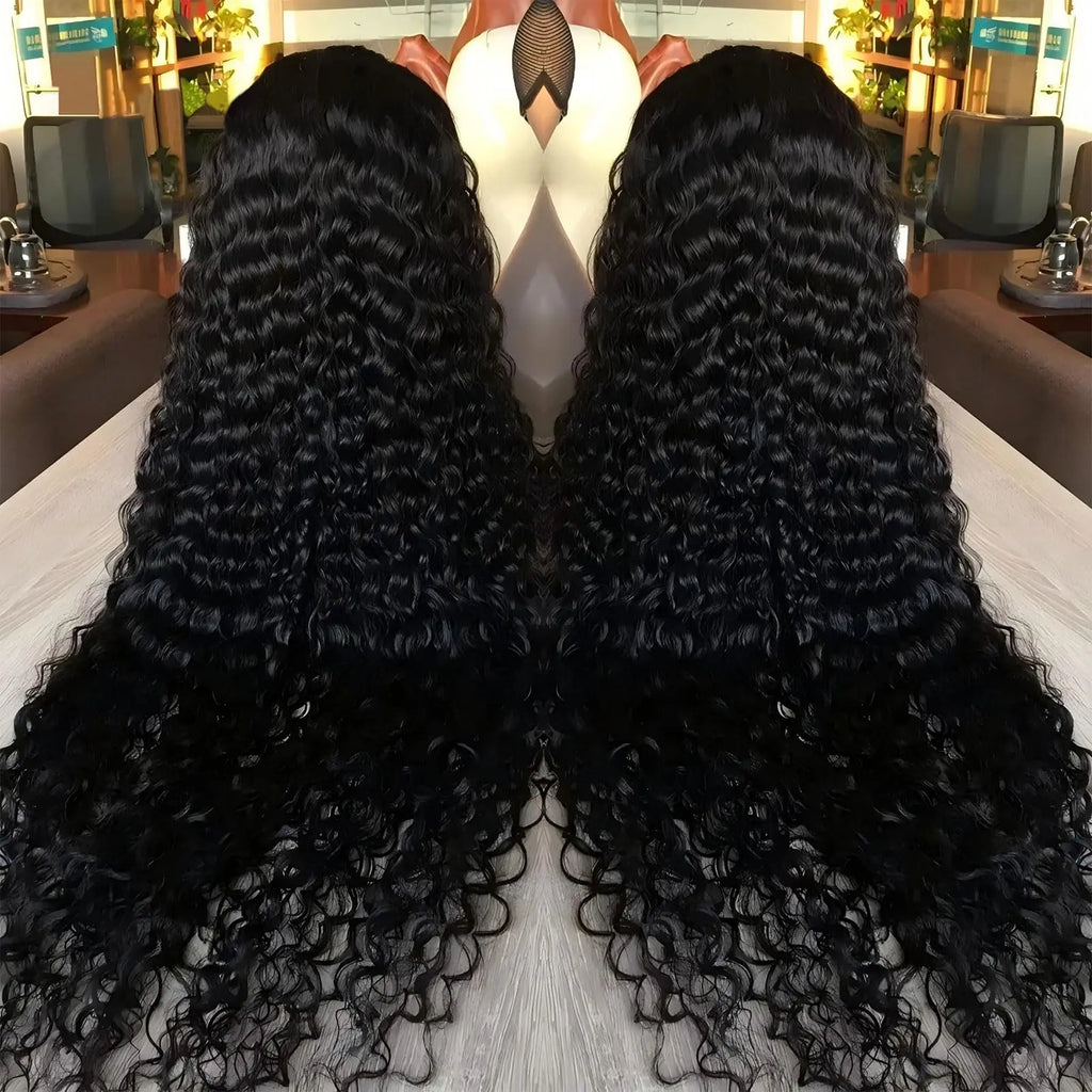 13x4 13x6 HD Lace Frontal Wig Brazilian Virgin Cuticle Aligned Human Hair For Black Women Pre Plucked Baby Hair Natural Hairline Loose Deep Wave Curly Wigs