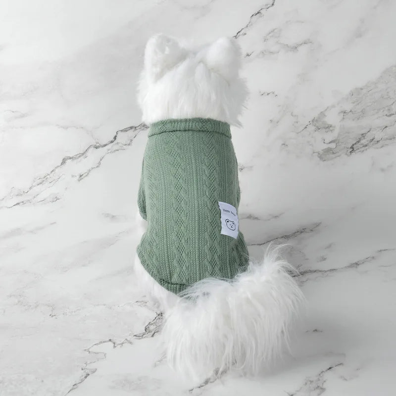 New Pet Sweater Winter Cat Dog Clothes Knitted Warm Cozy Jumper for Small Puppy Kitten Teddy Costume Outfit