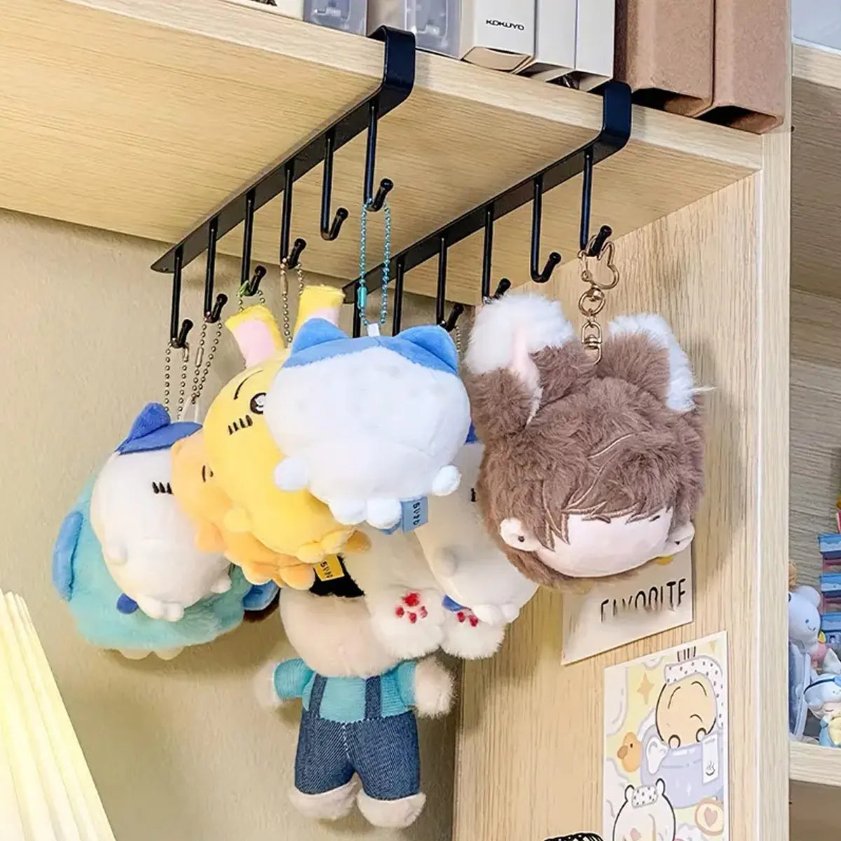 1pc/2pcs, Iron Keychain Display Rack, Multifunctional Storage Rack, Accessory Storage and Jewelry Rack, Kitchen Hook